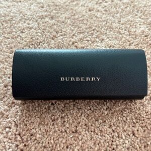 Burberry Black Leather Eyeglass Case